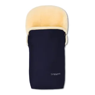 Hofbrucker Ganzjahres Lammfellfußsack PUTZI, navy blue