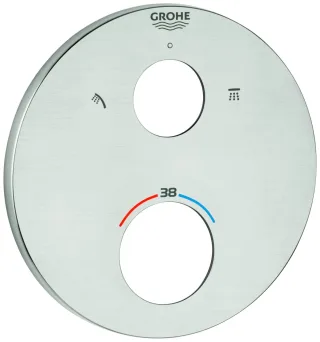 Grohe Rosette 49074 rund für THM-Fertigmontagesets supersteel, 49074DC0 49074DC0