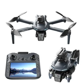 LSRC XT606 GPS 5G WiFi FPV with LCD Screen Controller 720P HD Dual Camera Servo Gimbal 360° Obstacle Avoidance Brushless