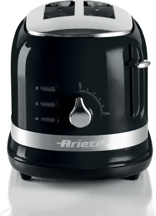 Ariete Toaster "149BK moderna schwarz" 2 kurze Schlitze 815 W