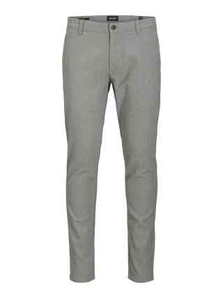 JACK&JONES - JPSTMARCO BOWIE WINTER CHINO SN grey melange - Gr. - 36/34
