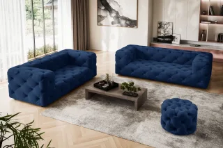 Home affaire 3-Sitzer "FOLLINA" 3-Sitzer Sofa mit klassischer Chesterfield-Knopfheftung
