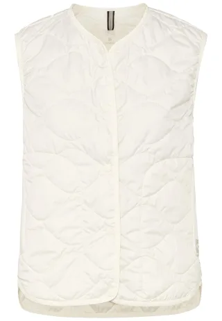 camel active - Steppweste aus recyceltem Polyester bone white - Gr. - 40