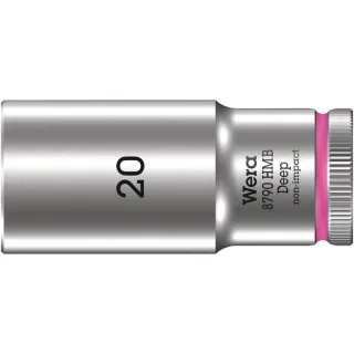 Wera 8790 HMB Deep Steckschlüsseleinsatz mit 3/8"-Antrieb Leuchtpink - 05004542001