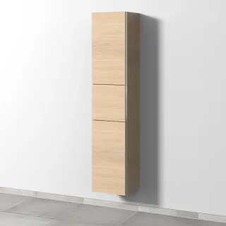 Sanipa 3way Hochschrank mit 2 Türen und 1 Auszug, Eiche-Nordic BR10248