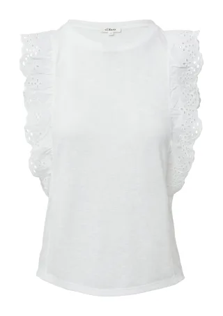 s.Oliver - T-Shirt weiß - Gr. - 34