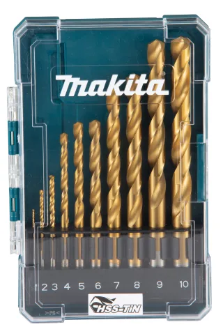 Makita Bohrer-Set HSS, 10-teilig - D-72849