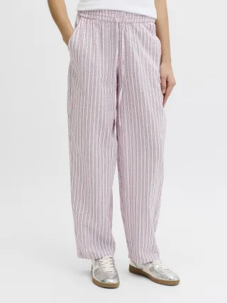 JJXX - JXZOE SEERSUCKER MW BAREL PANT WVN LN Pink Lady - Gr. - S