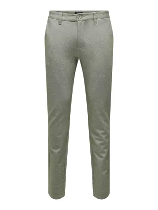 ONLY&SONS - ONSMARK SLIM TAP 0209 MELANGE PANT NOOS olive night - Gr. - 34/34