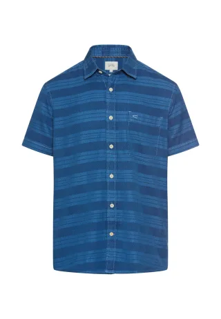 camel active - Kurzarm-Hemd aus Baumwolle light blue - Gr. - XL