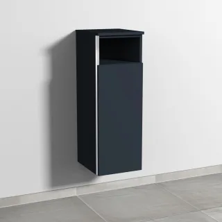 Sanipa 3way Mittelschrank mit 1 Tür und 1 offenem Fach, Marine-Matt, BP1311R BP1311R