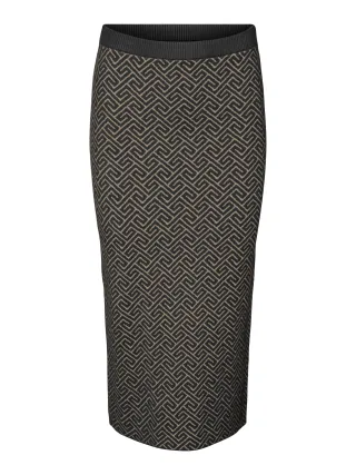 VERO MODA - VMARIA ART NW PENCIL SKIRT REP black - Gr. - S