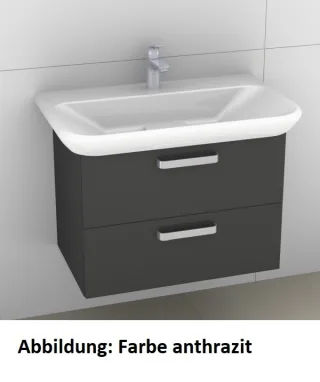 Artiqua 413 Waschtischunterschrank für MyDay 125480 Eiche Weiß quer NB, 413-WU2L-K76-7186-440 413-WU2L-K76-7186-440