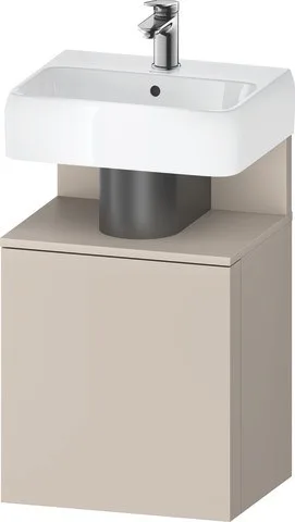 Duravit Qatego Waschtischunterbau wandhängend Taupe Matt 440x350x645 mm - QA4076R91910000 QA4076R91910000