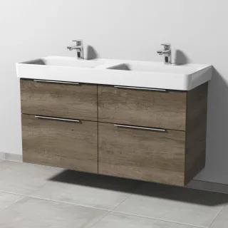 Sanipa 3way Waschtischunterbau zu Laufen Pro S Waschtisch mit 4 Auszügen, Eiche-Nebraska UM78737