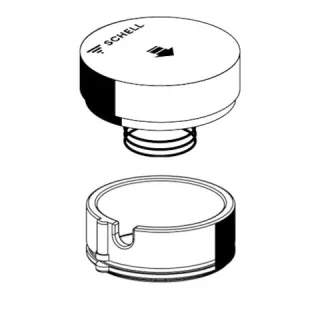 Schell Betätigungsgriff PETIT SC Feder, Blendring, chrom, 258830699 258830699