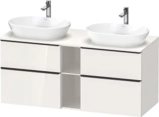 Duravit D-Neo Konsolenwaschtischunterbau wandhängend Weiß Hochglanz 1400x550x664 mm - DE4970BBD22000 DE4970BBD220000