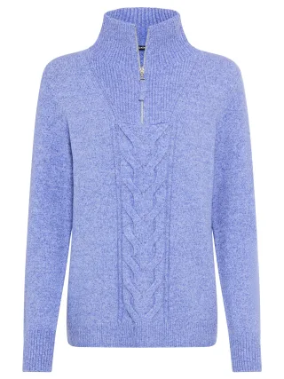 Olsen - Pullover Long Sleeves cobalt melange - Gr. - 48