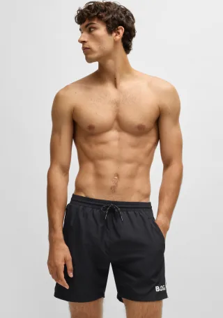 BOSS Badeshorts "Starfish" mit Kontraststreifen