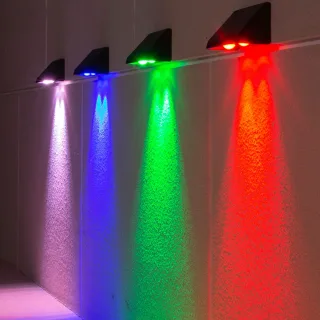 Elfeland LED Solar Wall Light 5 Modes Waterproof Outdoor Facade Lamp for Garden Patio Porch Balcony Countyard Wall Fence