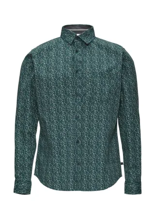 s.Oliver Red Label - Gemustertes Hemd im Slim Fit blau - Gr. - S