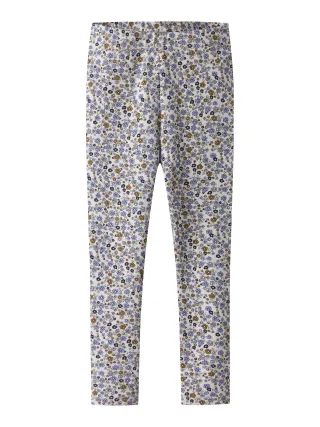 NAME IT - NMFTULINE SLIM LEGGING lilac marble - Gr. - 122