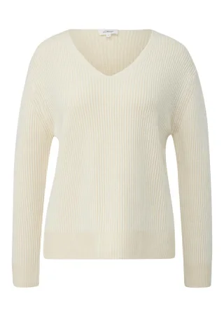 s.Oliver Red Label - Strickpullover beige - Gr. - 46