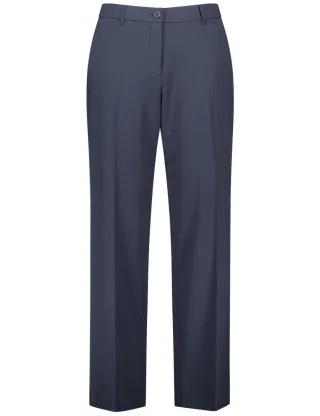 SAMOON - Bügelfaltenhose - Carlotta blau - Gr. - 42
