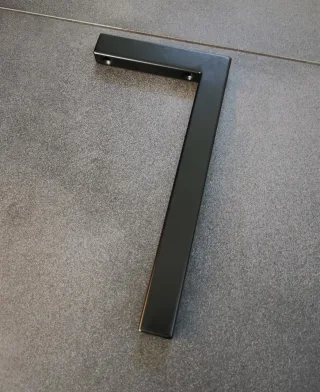 Neuesbad L-Konsolenträger (1 Stück) 30cm, Edelstahl V2A schwarz matt pulverbeschichtet NB1KTRL30-SW