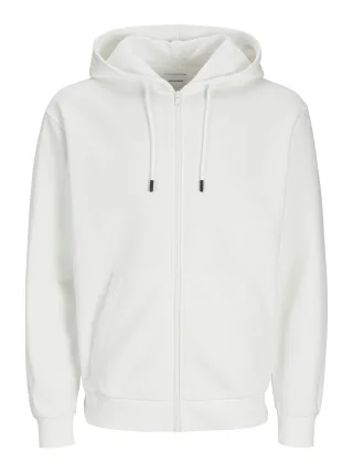 JACK&JONES - JJEBRADLEY SWEAT ZIP HOOD NOOS cloud dancer - Gr. - M