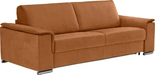 Egoitaliano 2,5-Sitzer "Cecilia, modern & elegant, erstklassiger Sitzkomfort, Breite 234cm" mit verchromten Metallfüßen