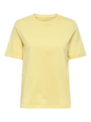 ONLY - ONLFREJA S/S LUXE TOP CC JRS NOOS Lemon Meringue - Gr. - S