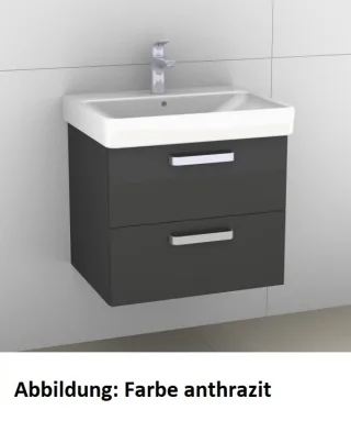 Artiqua 413 Waschtischunterschrank für Smyle Square 500229 (ehem. 120560) Quarzgrau Hochglanz Select 413-WU2L-K146-7162-172