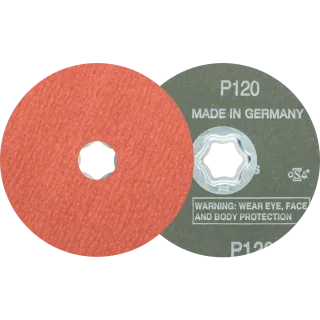 PFERD TOOLS COMBICLICK Korund Fiberscheibe für Edelstahl - 64191012
