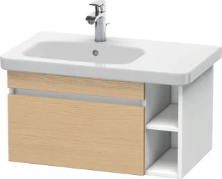 Duravit DuraStyle Waschtischunterbau wandhängend Natur Eiche & Weiß Matt 730x448x398 mm - DS63940301 DS639403018