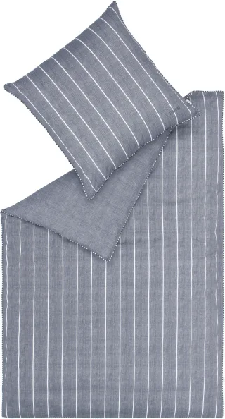 Esprit Bettwäsche "Harp Stripe in Gr. 135x200, 155x220 oder 200x200 cm" 2 Stk. Bettwäsche aus Baumwolle, gestreifte Bettwäsche mit Wendeoptik