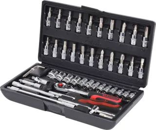 KS Tools 1/4" CHROMEplus Steckschlüssel-Satz,48-tlg - 918.0648