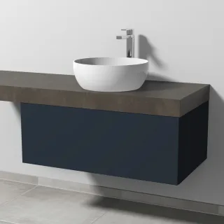 Sanipa Waschtischunterbau mit Auszug 2morrow (P3324) 340x900x520 Marine-Matt, P33241R P33241R