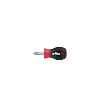 Wiha Schraubendreher SoftFinish Pozidriv mit kurzer Rundklinge, Stubby - 26971