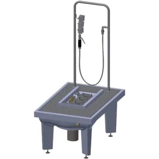 KWC Aquarotter Stiefelreinigungsanlage, SIRIUS, 600x450x900 mm, Ablaufkörper senkrecht, 2000101084 2000101084