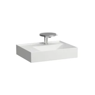 LAUFEN Waschtisch Kartell · LAUFEN 600x460, 2 Hahnlöcher, weiß matt, 81033.5, 8103357578151 H8103357578151