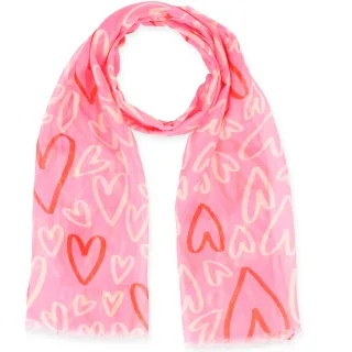Halsüberkopf Accessoires - 70x180 Schal Lovely Hearts rosé - Gr. - OS