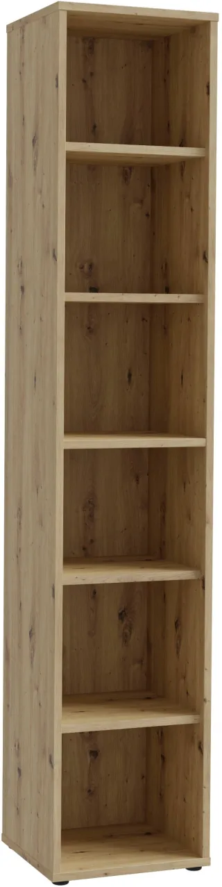 FORTE Aktenregal "Goldsboro" mit 6 offenen Fächern, unterschiedliche Breiten, Höhe 226,5 cm