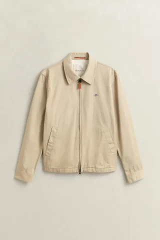 GANT - Windcheater Jacke aus Baumwolle oat beige - Gr. - L