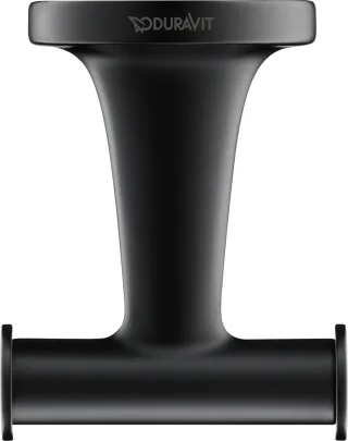 Duravit Starck T Handtuchhaken Schwarz Matt 60x76x50 mm - 0099304600 0099304600