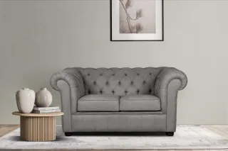 Home affaire 2-Sitzer "CHARENTE, Chesterfield-Sofa, Wellenfederung, Maße: B/T/H: 147/89/74 cm" mit edler Knopfheftung und typischen Armlehnen