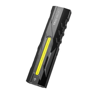 Warsun T9pro 1300LM Ultra-Bright EDC Flashlight Portable Aluminum Alloy Torch with Red Dot Indicator & UV Light for Outd