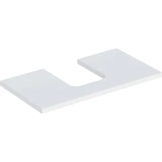 Geberit ONE Waschtisch-Platte, Ausschnitt mittig, für Aufsatzwaschtisch Schalenform 505273002