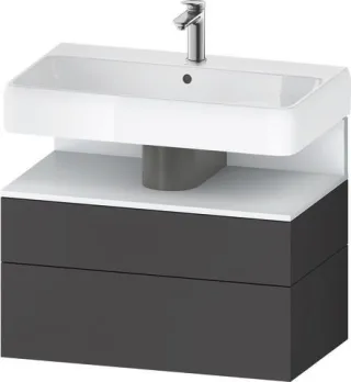 Duravit Qatego Waschtischunterbau wandhängend Graphit Matt 790x470x590 mm - QA4394018490000 QA4394018490000