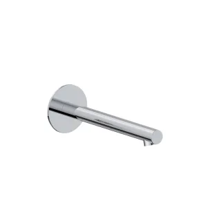 Herzbach SIRO Wandauslauf 210mm rund gerade Chrom, 30.120200.1.01 30.120200.1.01